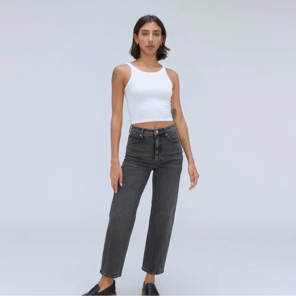 Everlane “The Way High Jean” Organic Cotton Black Wash Jeans - Picture 1 of 4